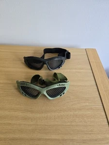Airsoft Storng Mesh Goggles Black Or Green - Picture 1 of 1