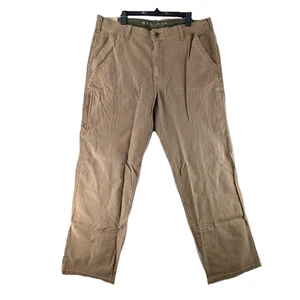 Legendary Outfitters Cargo Pants Mens Size 38x32 Brown Canvas Stretch NEW NWT - Picture 1 of 10