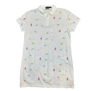 NUEVO SIN ETIQUETAS Polo Ralph Lauren Mujer Playa Bordado Malla Mini Vestido Talla XL Vacaciones - Imagen 1 de 7