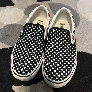 VANS Disney Mickey Dots Body Parts Mens 8.5 Womens 10 Slip On Shoes RARE - Picture 1 of 11