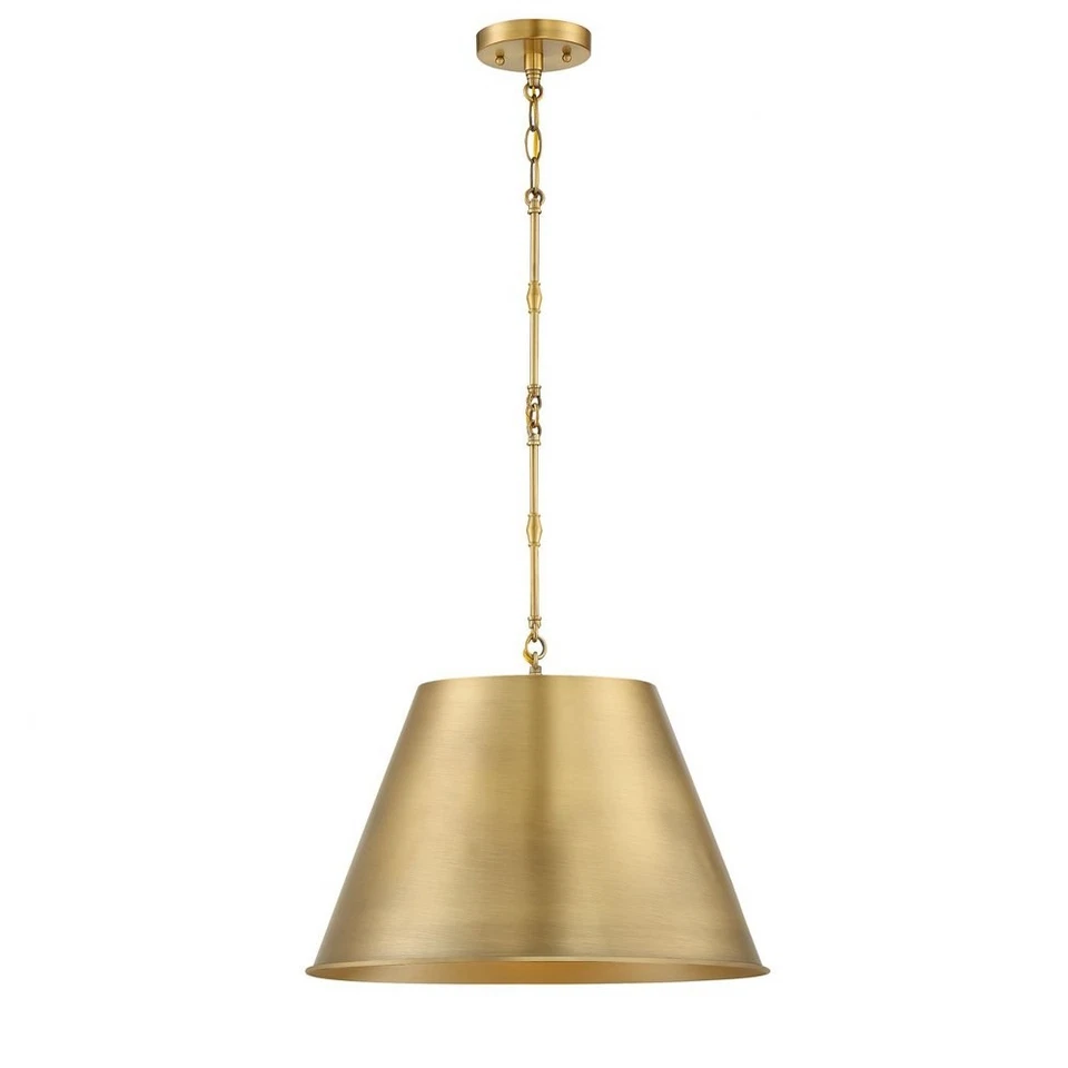Savoy House Alden 1-light Pendant in Warm Brass