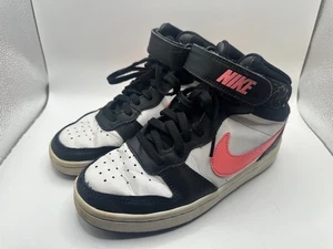 Nike Court Borough 2 Mid White Sunset Pulse GS US Kids 3.5Y - Picture 1 of 8