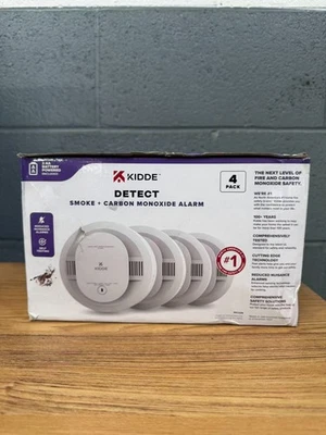 Detector de humo y monóxido de carbono Kidde 30CUDR *Paquete de 4* Alimentado por batería AA Foto 1 de 2