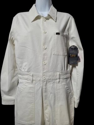 Macacão Lee Union Alls Feminino Tamanho M One Piece Off White Novo com etiquetas - Imagem 1 de 4