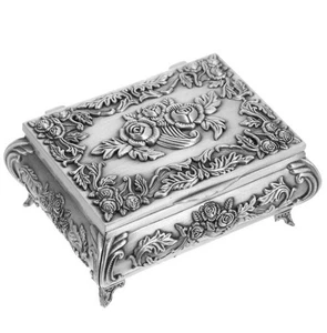 Jewelry Storage Box Bridesmaid Necklace Holder Earrings Organiser - Picture 1 of 7