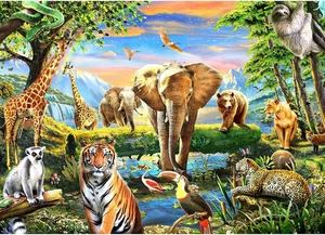 1000 Pieces Puzzles for Adults, Animal World Jigsaw Puzzle SEALED NEW FAST SHIP - Picture 1 of 12