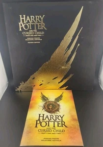 2018 Preview Edition Harry Potter & the Cursed Child Melbourne Theatre Book Rare - Picture 1 of 10