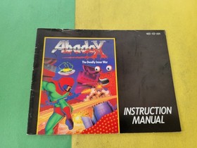 Nintendo NES Abadox Deadly Inner War - ORIGINAL  Instruction Manual Only 
