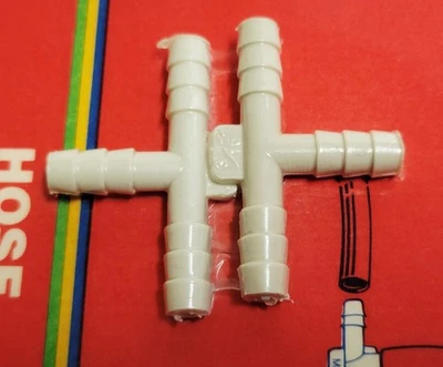 2- Conector(s) de tubería de vacío 3/16 x 3/16 x 3/16 manguera camiseta GM Ford Chysler Foto 1 de 3