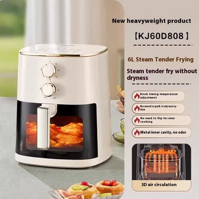 Freidora de Aire Visual Uso Doméstico Sin Volteo Gran Capacidad Inteligente Multifunción Foto 1 de 4