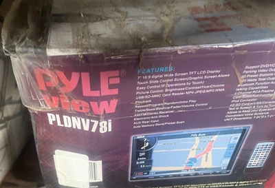 pyle   7'' Double DIN In-Dash Touch Screen TFT/LCD Monitor pldnv78i - Image 1 of 4