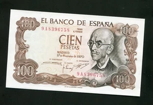 tu_bazar BILLETE 100 PESETAS 1970 SERIE 9A SC - Imagen 1 de 2