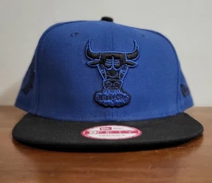 Chicago Bulls Snapback Hardwood Classics Hat Blue And Black - Picture 1 of 8