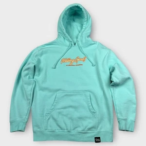 TommyInnit Hoodie Mens Large Blue Feeling Good Pullover Embroidered Gamer Hoodie - Picture 1 of 12