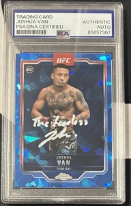 Joshua “The Fearless” Van Signed Topps Chrome Rookie Card. RC. PSA COA. MMA. UFC - Picture 1 of 2