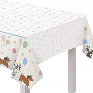 Pawsome Party Tier Welpe Hund Geburtstag Party Deko Kunststoff Tischdecke - Bild 1 von 1