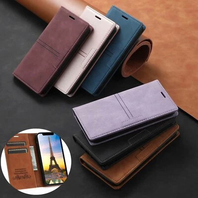 Magnetic Leather Wallet Card Case Stand Cover For Samsung A31 A41 A21 A11 A51 71 - Image 1 of 4