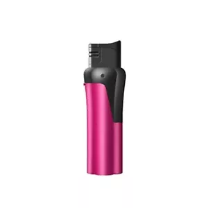 Pink ZENGAZ SLIM JET Model ZL-7 Metallic Windproof Refillable Lighter - Picture 1 of 3