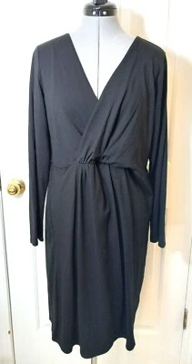 Vestido informal de jersey de mezcla de algodón negro para mujer CHALET talla L Foto 1 de 4