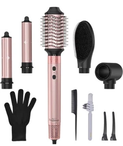 Brightup Hair Dryer Brush 5In1 110,000 RPM High-Speed Negative Ionic Blow Dryer - Picture 1 of 22
