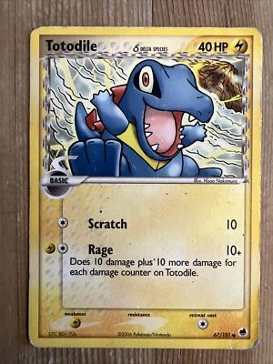 Totodile - 67/101 - EX Crystal Guardians Set TCG - Pokemon Card - DMG - Image 1 of 2