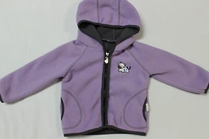 Toddler size 2-3T purple zip fleece jacket with cow design Unbranded - Picture 1 of 3