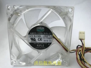 COOLER MASTER A8025-25RB-3NN-PI 12V 0.15A LED light fan - Picture 1 of 3