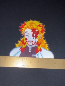 Demon Slayer Rengoku 3D Lenticular Anime Motion Auto Aufkleber Decal Peeker - Bild 1 von 3