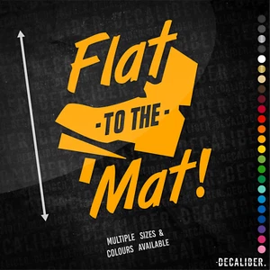 Flat to the Mat Sticker Tall - Many Colours Sizes - Car Tractor Truck Farm Agri - Picture 1 of 27
