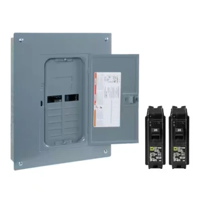 BRANDED Square-D 125-Amp 12-Space 24-Circuit Indoor Home Main Lug Load Panel Box