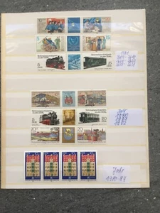 DDR 6 x Zusammendrucke Dreierstreifen postfrisch 1980er Jahre - Bild 1 von 1