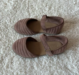 Old Navy Girl Ballet Flats Shoes Baby Kids Sz 9 sandals mary jane Pink/rose - Picture 1 of 3