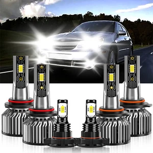 For Chrysler Sebring 2010 LED Headlight Bulb Hi/Low+Fog Light Combo Super Bright - Picture 1 of 12