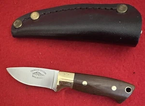 Colorado Cutlery Small Fixed Blade Knife, Brown Micarta, Dangler Sheath - Picture 1 of 3