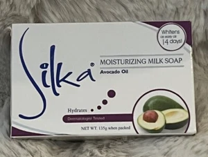 100% Genuine Silka Moisturising Milk Avocado Oil Soap 135g - Picture 1 of 2