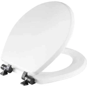 Sedile WC Mayfair 26MBSL 000 Benton chiusura lenta - rotondo - legno smaltato bianco - Foto 1 di 5