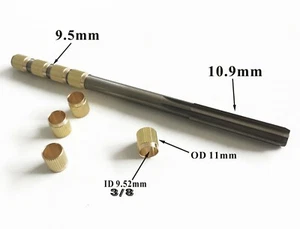 3/8 Throttle Shaft Bushing repair Worn Carburetor contain Reamer 8 pcs Bushing - Picture 1 of 6