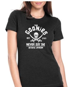 The Goonies "Never Say Die" Chunk Sloth Womens T-Shirt Jr. Size - Picture 1 of 5