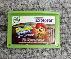LeapFrog Explorer SpongeBob SquarePants Fists Of Foam Leappad game Cartridge - Picture 1 of 5