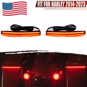 Hojas de alforja LED freno luz de señal de giro secuencial se adapta a Touring 2014-23 - Imagen 1 de 14