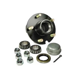 5-Bolt On 4-1/2" Studded Trailer Hub (Shorty - 3-1/2") For 1-1/16" Axle Spindle - Picture 1 of 4