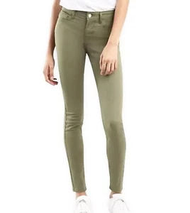 👖 Levi’s 710 Olive Green Super Skinny Jeans Mid Rise, 24 👚 - Picture 1 of 10
