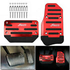 2X Red Non Slip Automatic Gas Brake Foot Pedal Pad Cover Car Accessories Tools