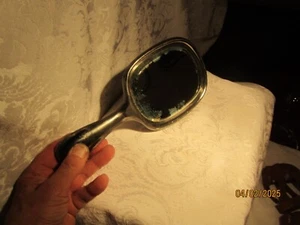 Vintage viktorianisches Zeitalter Silber Teller Beleved Floral Design Handspiegel - Bild 1 von 7