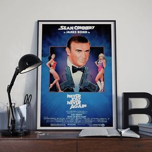 James Bond 007 Never Say Never Again Movie Film Poster Print Picture A3 A4