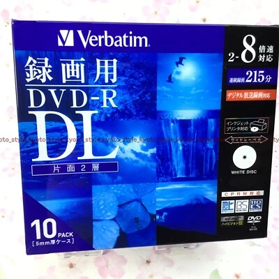 Verbatim Japan DVD-R DL VHR21HDSP10 2-8x 10Pack 56728 JAPAN IMPORT - Image 1 of 4