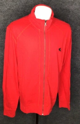 Express Sweater XL Men's Red Full Zip Long Sleeve Long Sleeve Slim - Image 1 of 4