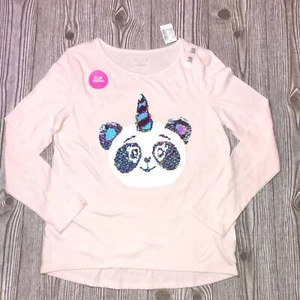  The children's place flip sequence panda long sleeve XXL (16) girls C21 - Picture 1 of 2