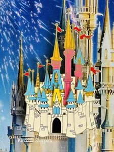 2022 Walt Disney World Vault Mapa Retro 50 Aniversario Castillo Pin Jumbo LE 100 - Imagen 1 de 2