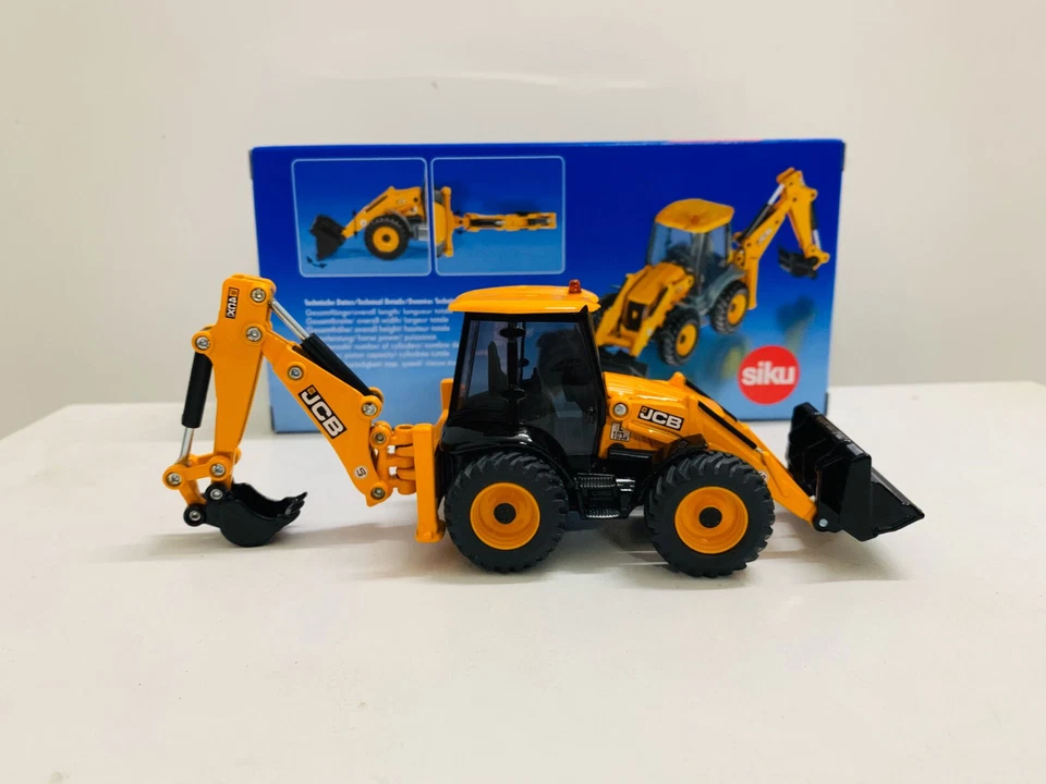 Siku 3558 JCB 4CX Baggerlader Backhoe Loader Pelleteuse 1/50 Metal Model New - Image 1 of 4